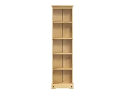 Biblioteca* Estante Corona 46x20x170 cm madeira de pinho maciça PT726502 Castanho