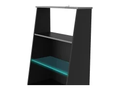 Online Dmora Estante Dbenite, Estante para jogos, Estante, Biblioteca, 72x34 h185 cm, Preto