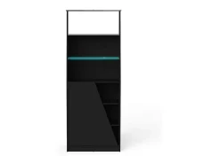 Online Dmora Estante Dbenite, Estante para jogos, Estante, Biblioteca, 72x34 h185 cm, Preto