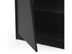 Online Dmora Estante Dbenite, Estante para jogos, Estante, Biblioteca, 72x34 h185 cm, Preto