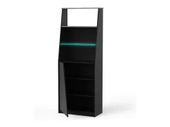 Online Dmora Estante Dbenite, Estante para jogos, Estante, Biblioteca, 72x34 h185 cm, Preto