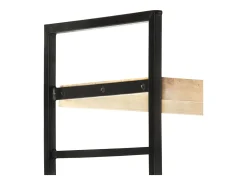 Vitrina|vidaxl Estante de 4 andares 80x30x180 cm madeira de mangueira maciça Castanho