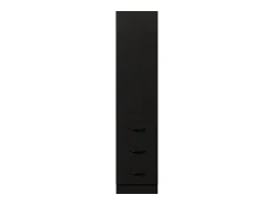 Biblioteca*ModernLuxe Estante de 180 cm de altura - con 3 gavetas laterais - Prateleiras ajustáveis - Reversível esquerdo/direito - Preto