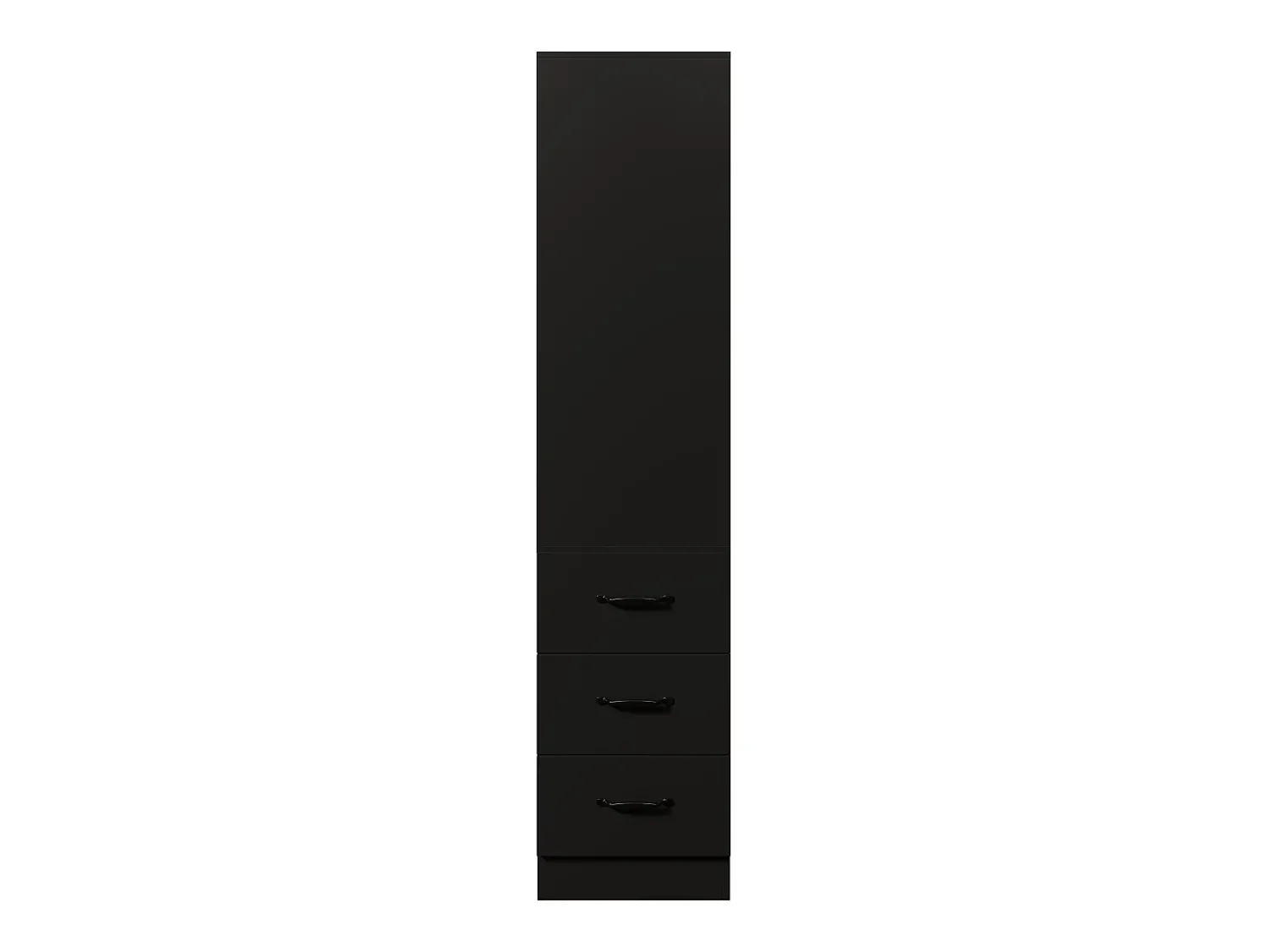 Biblioteca*ModernLuxe Estante de 180 cm de altura - con 3 gavetas laterais - Prateleiras ajustáveis - Reversível esquerdo/direito - Preto