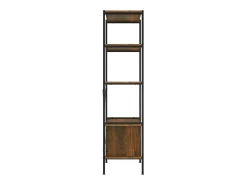 Sale vidaxl Estante de 5 prat. c/ armário 80x40x163cm aço/derivados madeira Castanho