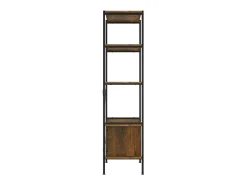 Estante de 5 prat. c/ armário 80x40x163cm aço/derivados madeira PT995450^ Prateleira