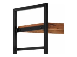 Discount vidaxl Estante de 4 prateleiras 80x30x180 cm madeira acácia maciça Castanho