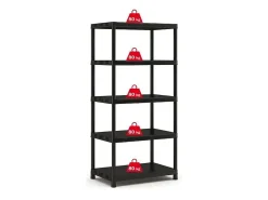 Prateleira|Keter Estante de Armazenamento Plus XL / 5 90 x 60 x 187 cm Preto