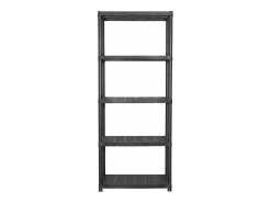 Clearance Helloshop26 Estante de armazenamento preta de 5 níveis 71 x 38 x 170 cm plástico 02_0000652 Preto