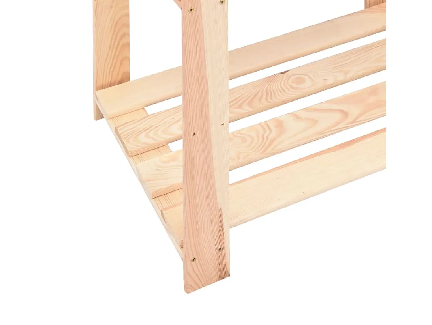 Helloshop26 Estante de armazenamento de 3 níveis 60 x 38 x 90 cm pinho maciço 150 kg bege 02_0000655^ Prateleira