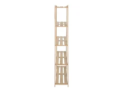 Discount Mobikasa Estante de armazenamento de 5 níveis 170 x 28,5 x 170 cm madeira maciça de pinho 02_0000659 Natural claro
