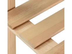 Discount Mobikasa Estante de armazenamento de 5 níveis 170 x 28,5 x 170 cm madeira maciça de pinho 02_0000659 Natural claro