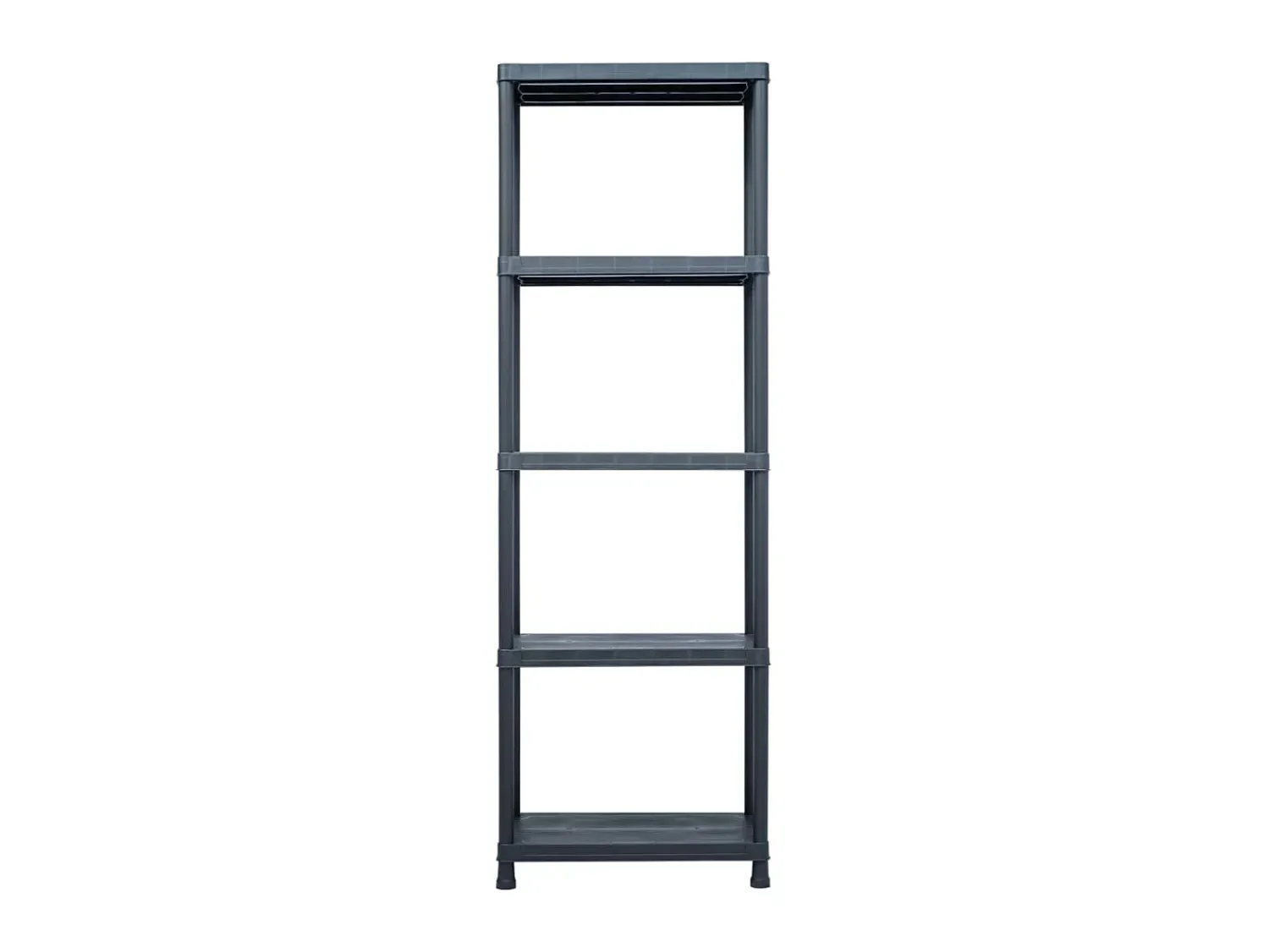 Prateleira* Estante de arrumação 125 kg 60x30x180 cm plástico PT611766 Preto