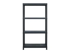 Discount Estante de arrumação 100 kg 60x30x138 cm plástico PT810038 Preto