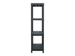 Discount Estante de arrumação 100 kg 60x30x138 cm plástico PT810038 Preto