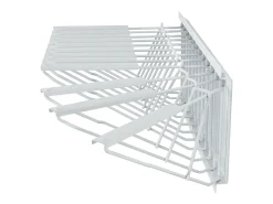 Clearance Estante de Arrumação SucceBuy, 12 Suportes Giratórios, com Capacidade para 1200 Folhas Branco