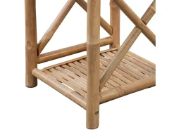 Discount Estante de bambu quadrado com 5 níveis PT836380 Castanho