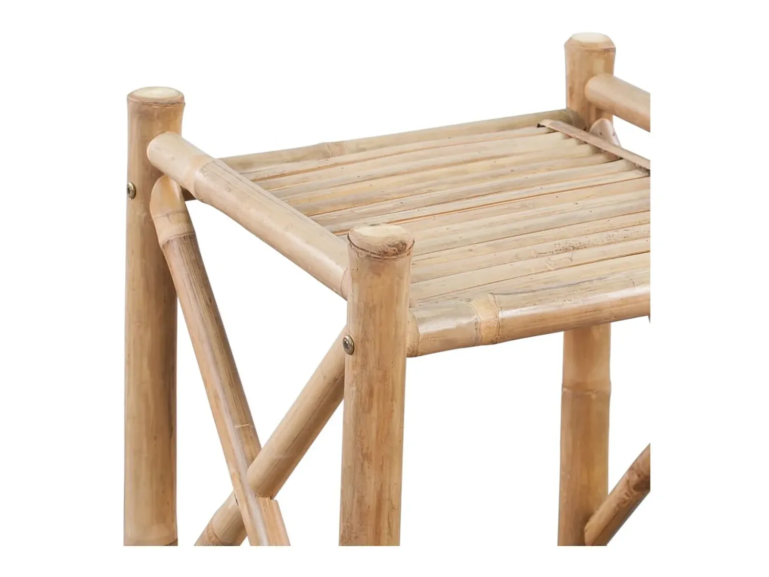 Discount Estante de bambu quadrado com 5 níveis PT836380 Castanho
