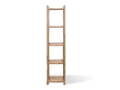 Discount Estante de bambu quadrado com 5 níveis PT836380 Castanho