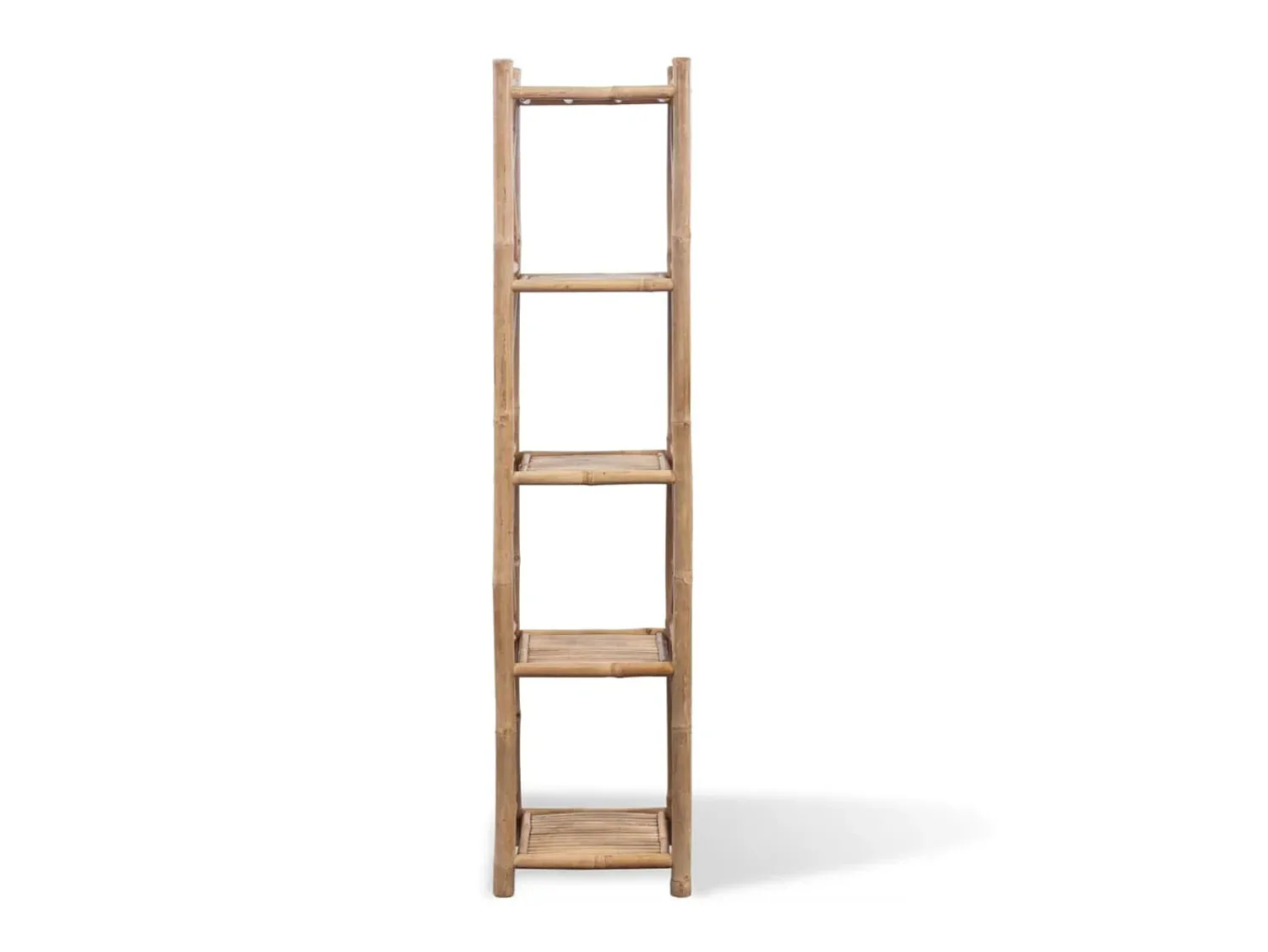 Discount Estante de bambu quadrado com 5 níveis PT836380 Castanho