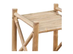 Estante de bambu quadrado com 4 níveis PT714658^ Prateleira