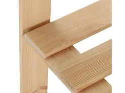 Prateleira*Mobikasa Estante de canto com 5 níveis organizador de armazenamento estante para cozinha sala de estar porão uso interno 170 cm pinho 02_0000624 Natural claro