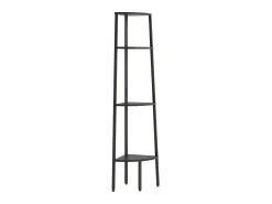 Prateleira| Estante de canto com 4 prateleiras 45,5x31,5x150 cm PT514800 Preto