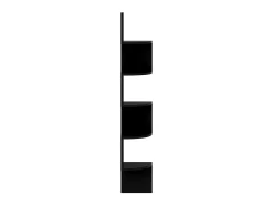 Best Estante de canto p/ parede derivados madeira brilhante PT825130 Preto