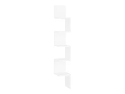 Prateleira|vidaxl Estante de canto p/ parede deriv. madeira 20x20x127,5 cm Branco