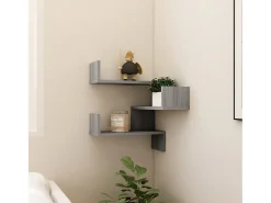 vidaxl Estante de canto 40x40x50 cm derivados madeira sonoma^ Prateleira