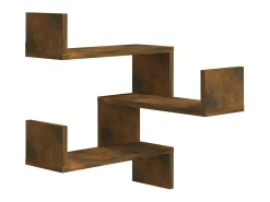 Best Estante de canto 40x40x50 cm derivados madeira carvalho fumado PT569833 Castanho