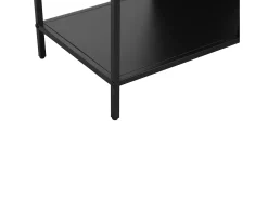 Biblioteca|Loft24 Estante de escada com 4 prateleiras em MDF branco Preto