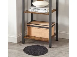 ESTANTE DE ESCRITÓRIO PARA LIVROS BIBLIOTECA ALTA LOFT INDUSTRIAL COLUNA VINTAGE^ Prateleira