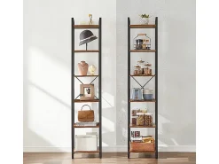 ESTANTE DE ESCRITÓRIO PARA LIVROS BIBLIOTECA ALTA LOFT INDUSTRIAL COLUNA VINTAGE^ Prateleira
