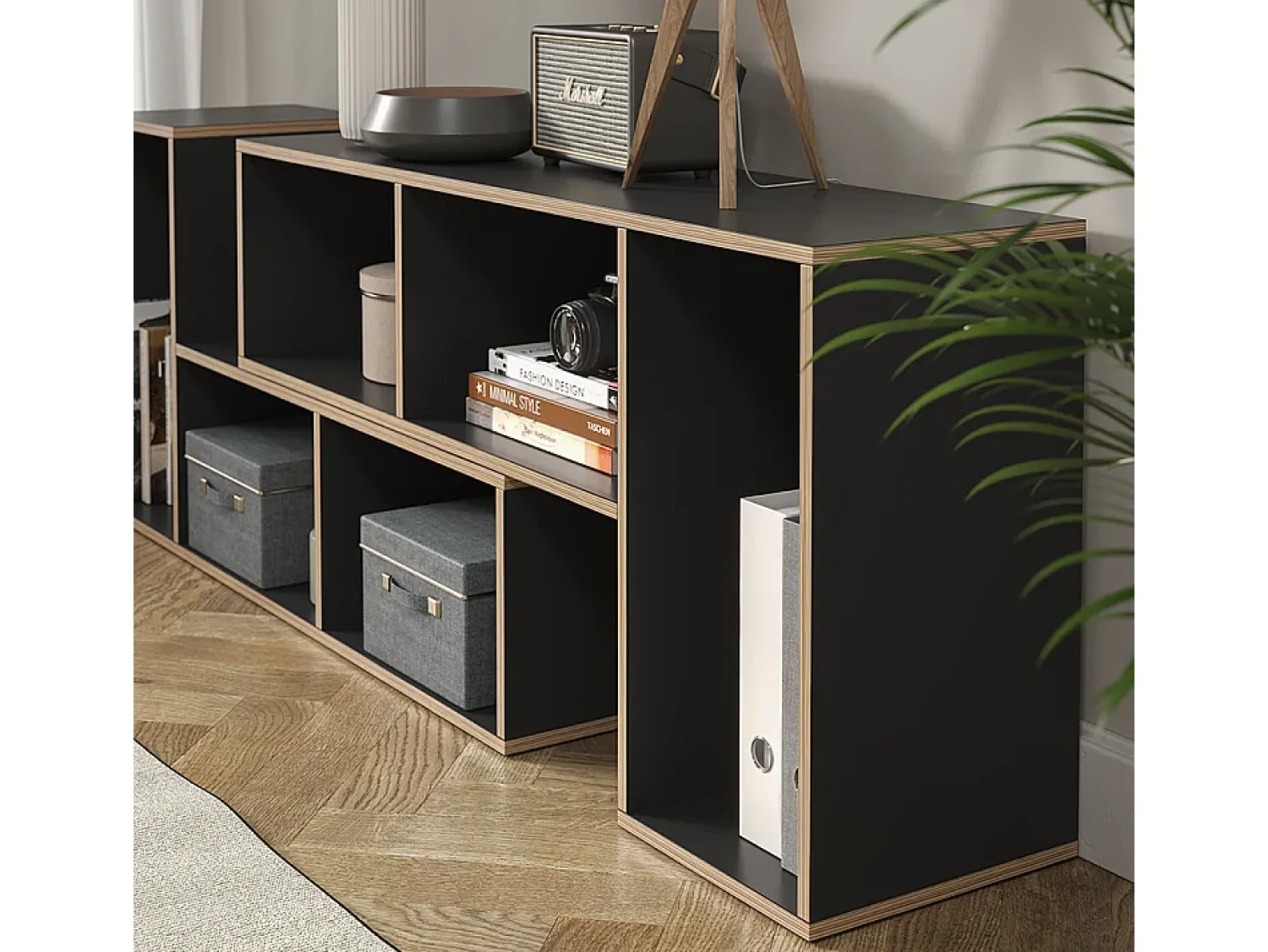 Prateleira|Vicco Estante de livros antracite 112.8x30x56.4 tetrix Cinza antracite