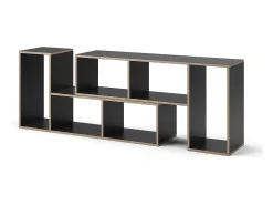 Prateleira|Vicco Estante de livros antracite 112.8x30x56.4 tetrix Cinza antracite