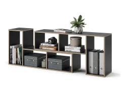 Prateleira|Vicco Estante de livros antracite 112.8x30x56.4 tetrix Cinza antracite