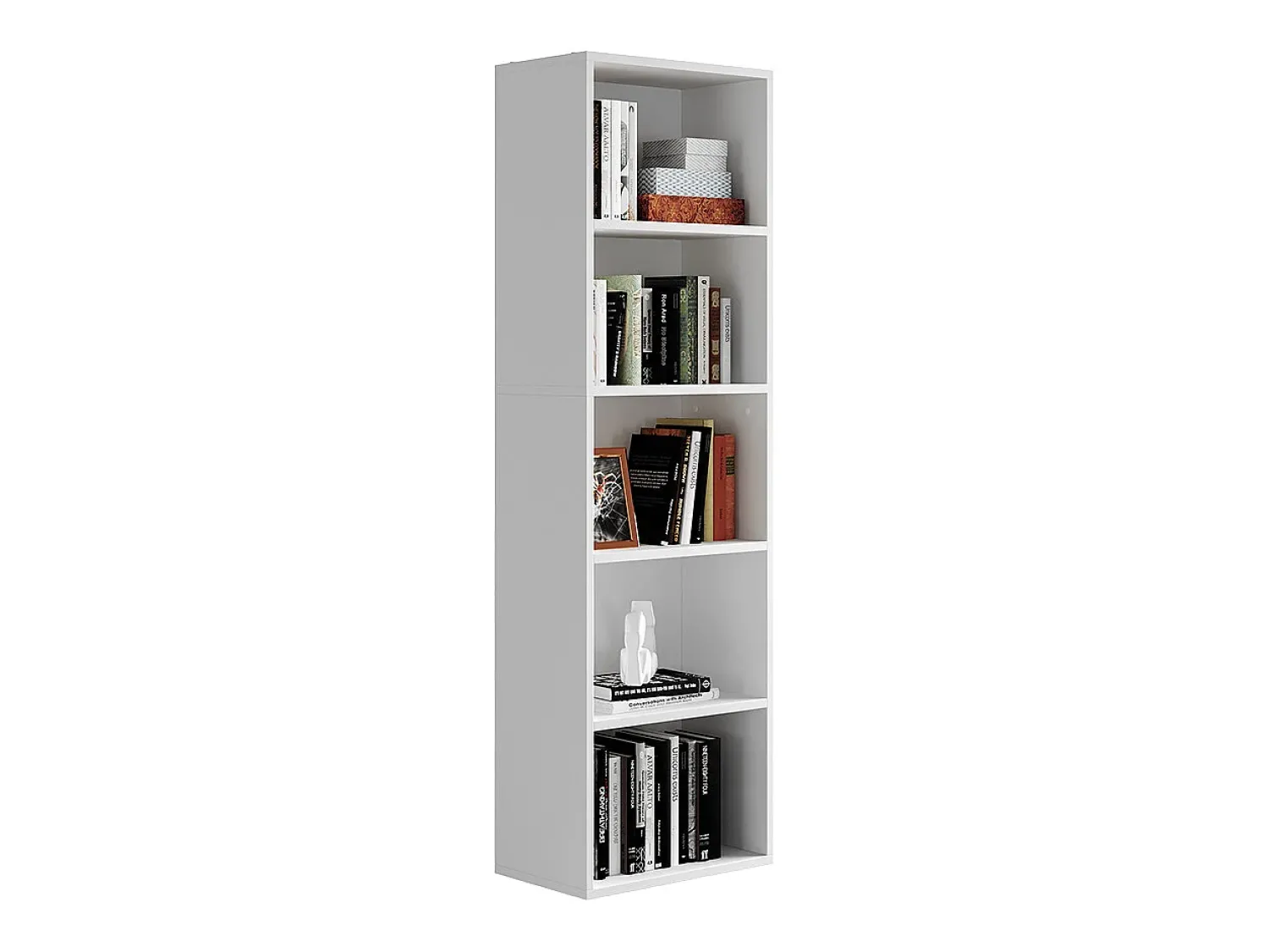 Prateleira*Vicco Estante de livros 40x24x132 bob Branco