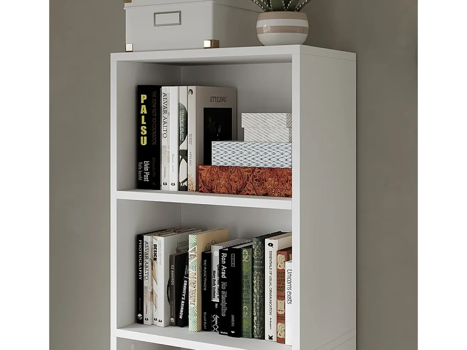 Prateleira*Vicco Estante de livros 40x24x132 bob Branco
