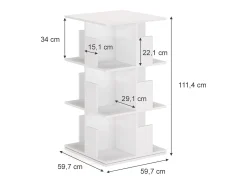 Hot Vicco Estante de livros 59.7x59.7x111.4 alfa Branco