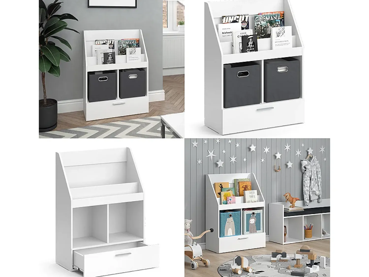 Sale Vicco Estante de livros 72x31.2x96.2 luigi Branco