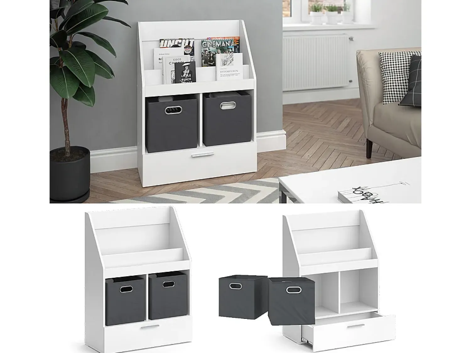 Sale Vicco Estante de livros 72x31.2x96.2 luigi Branco
