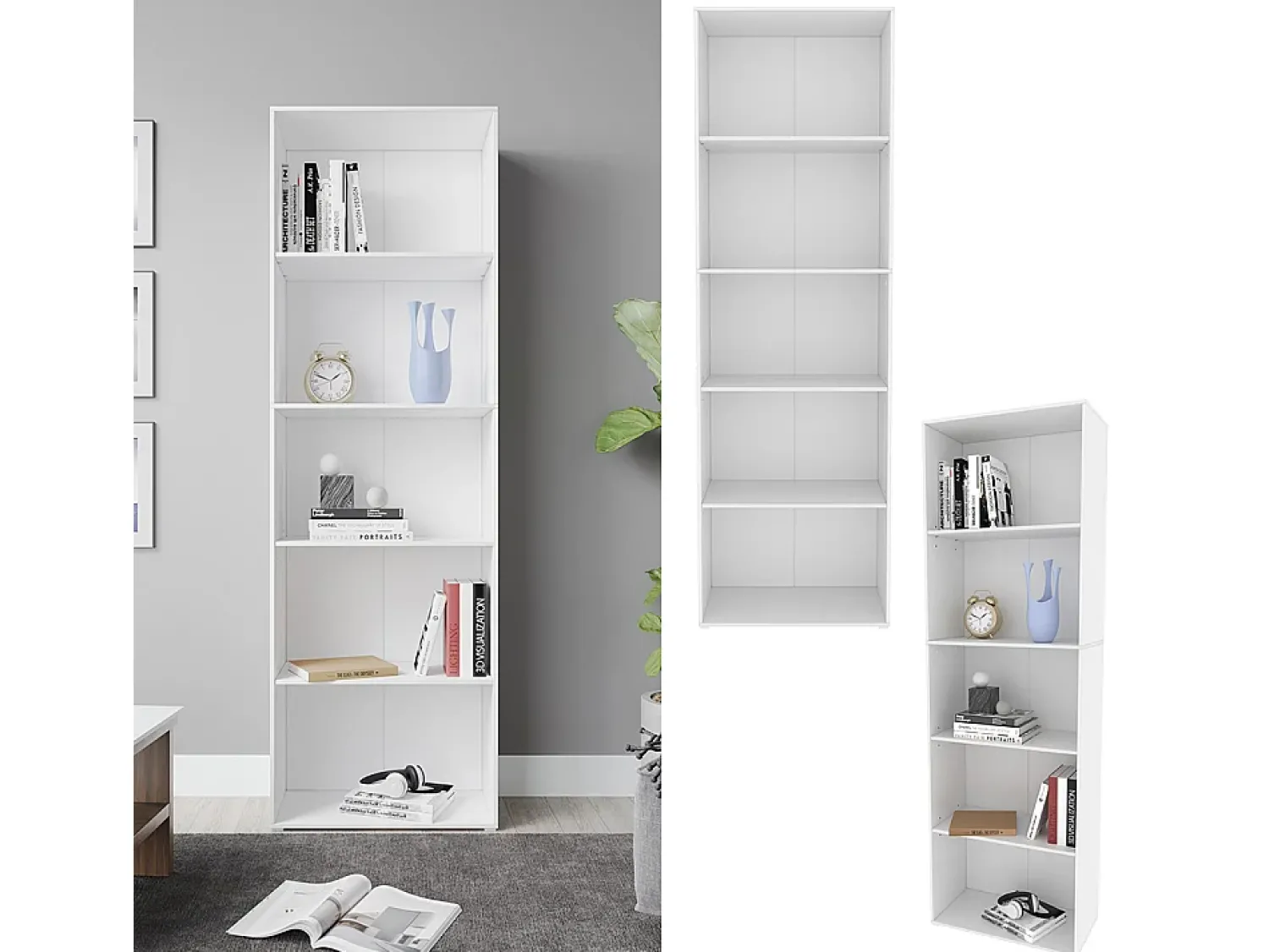 Vicco Estante de livros 60x30.4x190 bob^ Prateleira