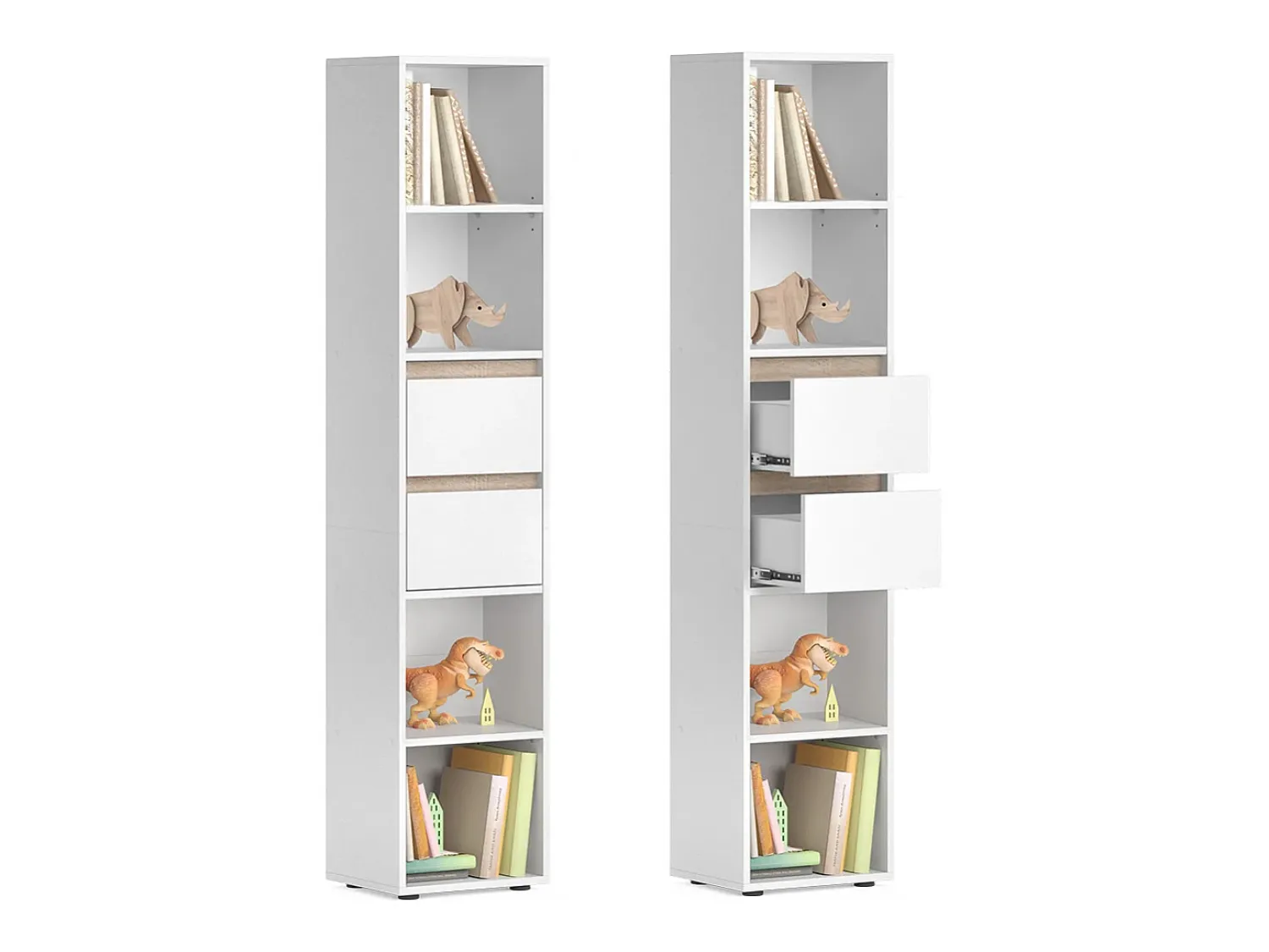 Prateleira|Vicco Estante de livros 36.2x29.9x171 robert Branco