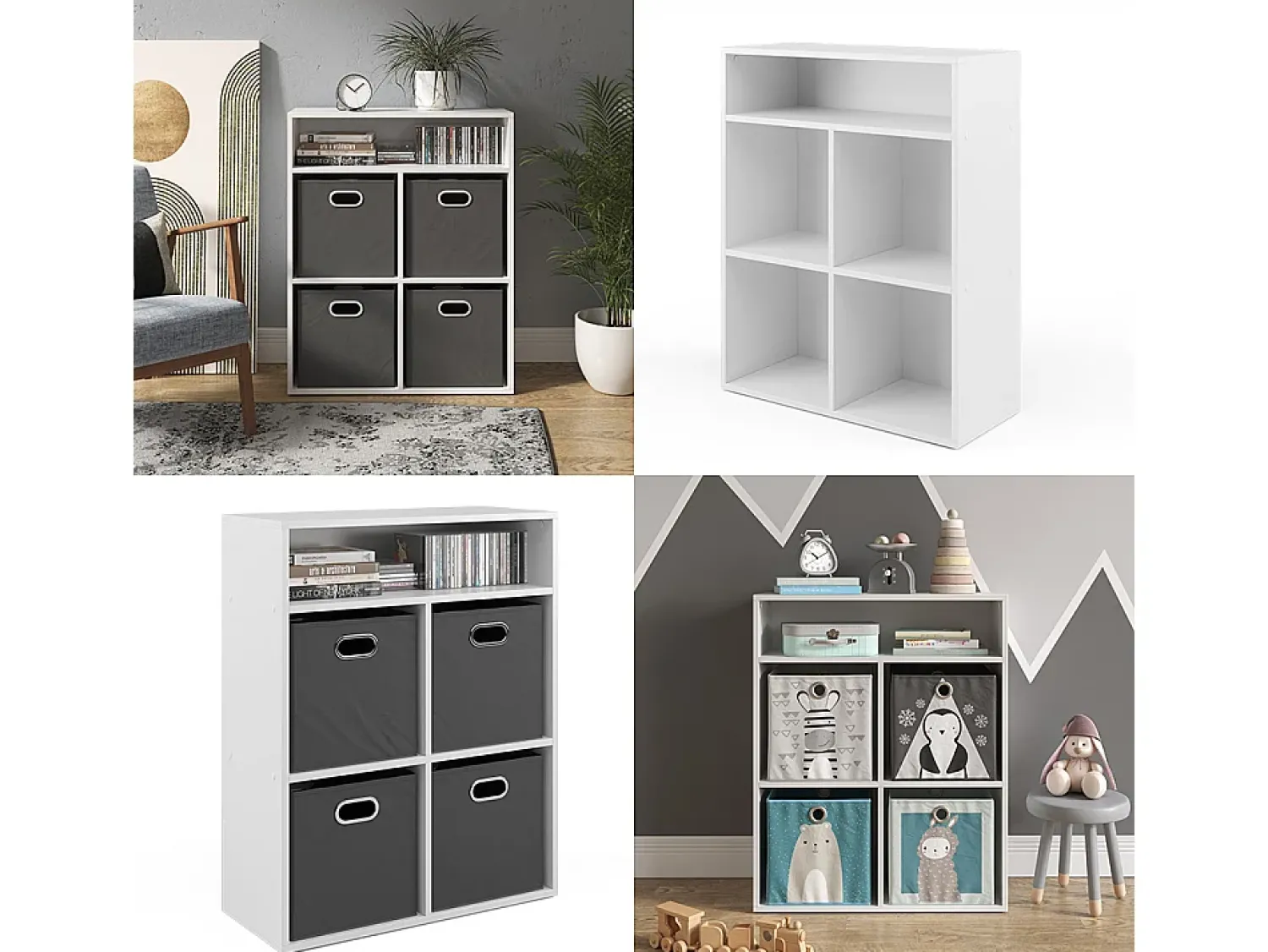 Vicco Estante de livros 72x30.6x90.2 Branco