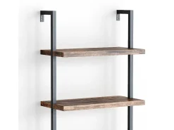 Vicco Estante de livros madeira antiga 60x30x183 ava^ Prateleira