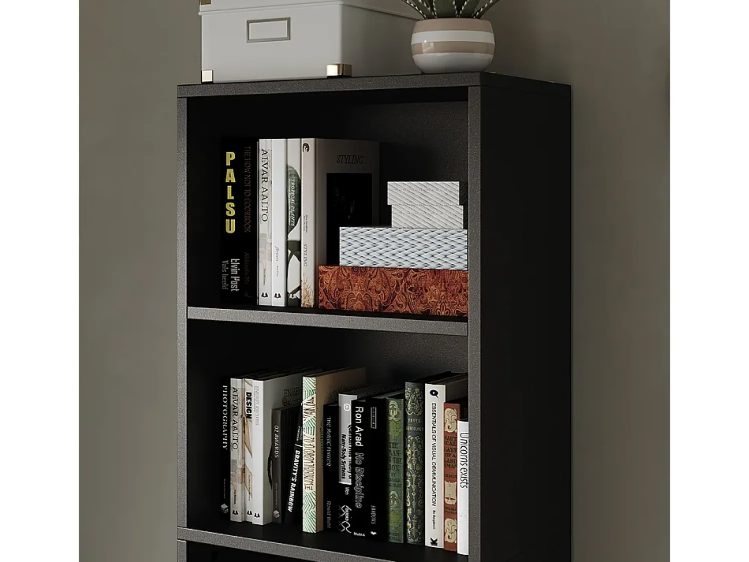 Prateleira*Vicco Estante de livros 40x24x132 bob Preto