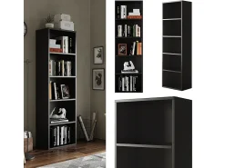 Prateleira*Vicco Estante de livros 40x24x132 bob Preto