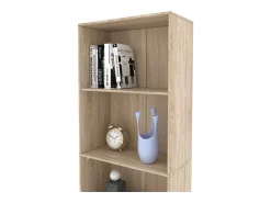 Clearance Vicco Estante de livros sonoma 60x30.4x190 bob Natural claro