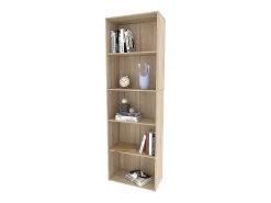 Clearance Vicco Estante de livros sonoma 60x30.4x190 bob Natural claro
